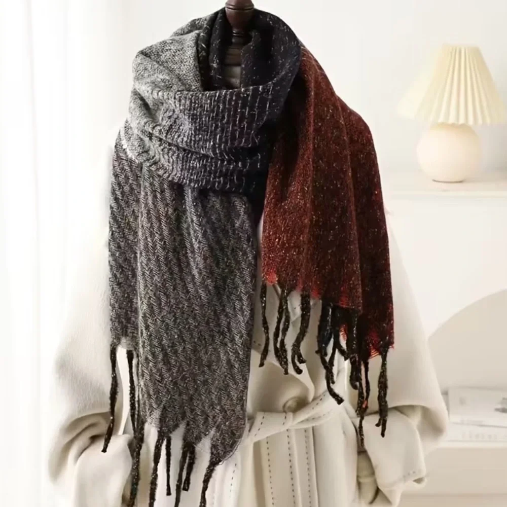 Cozy Multicolor Women’s Knit Scarf NWT